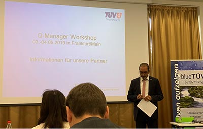 Щорічна зустріч партнерів та філій Органу з сертифікації ТЮФ Тюрінген - презентація Q-manager Workshop